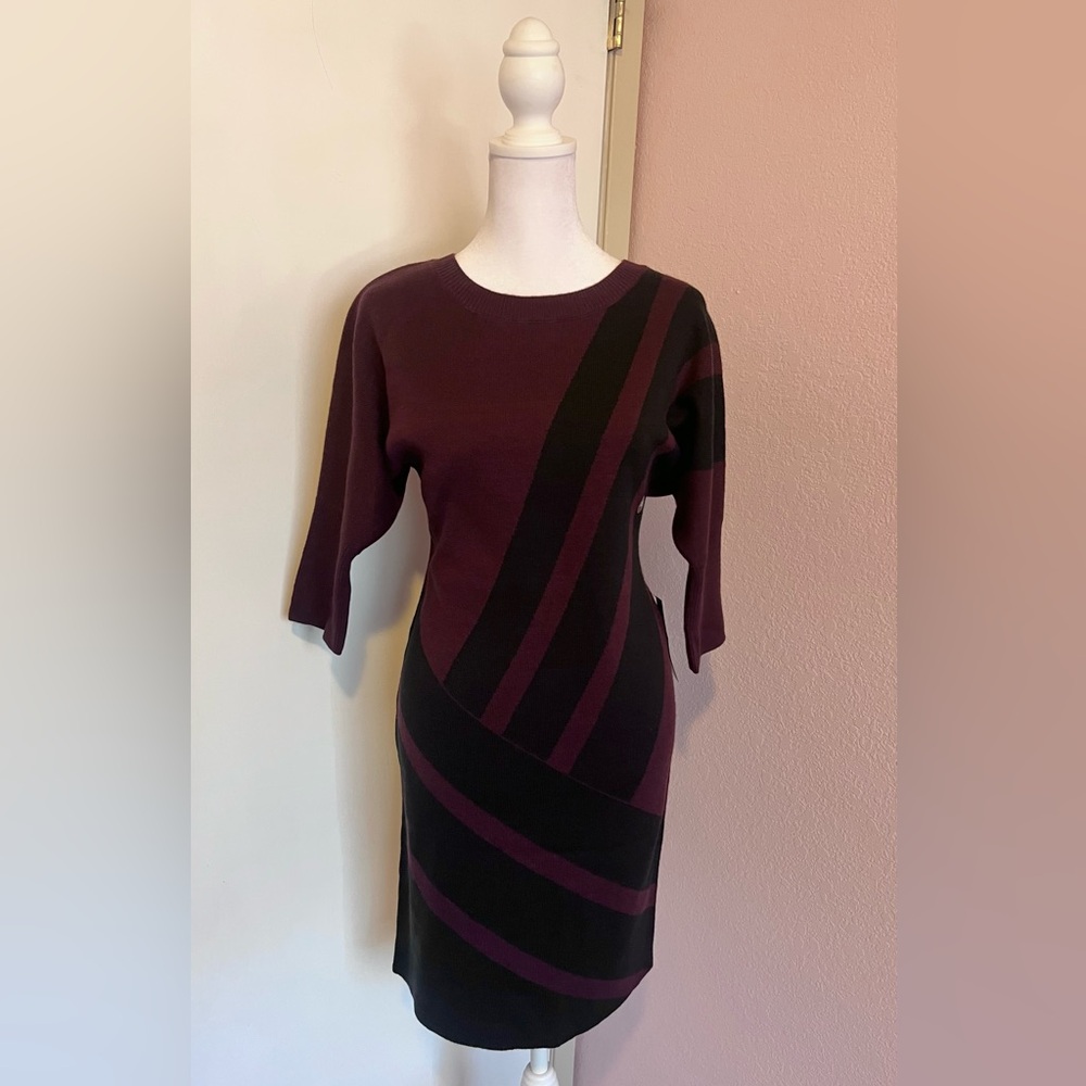 Batwing Quarter Sleeve Sweater Dress